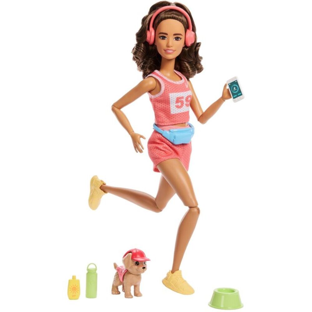 Barbie Style Made to Move Wellness Runner Doll & Puppy COLLECTIBLES